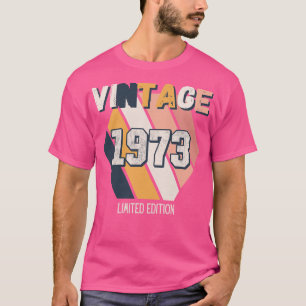 Vintage sedan 1973 födelsedagskorrigering t shirt