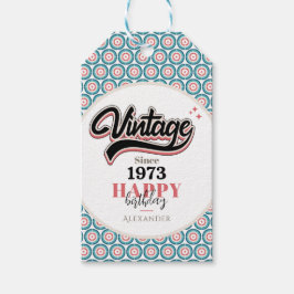 Vintage sedan - 1973 presentetikett