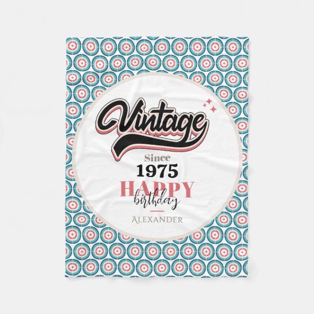 Vintage sedan - 1975 fleecefilt (Framsidan)