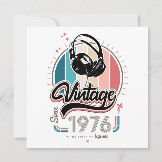 Vintage sedan 1976 års hörlurar (Framsida)