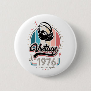 Vintage sedan 1976 års hörlurar knapp