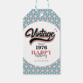 Vintage sedan - 1976 presentetikett