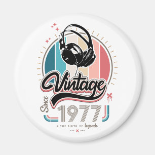 Vintage sedan 1977 års hörlurar magnet