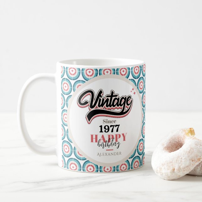 Vintage sedan - 1977 kaffemugg (Med munk)
