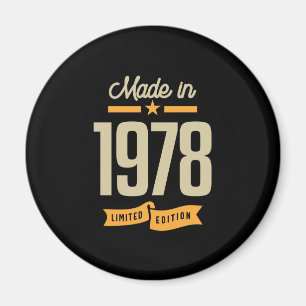 Vintage sedan 1978 magnet