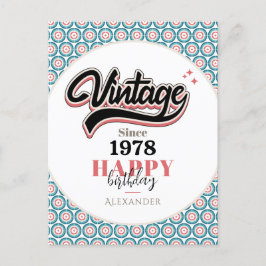 Vintage sedan - 1978 vykort