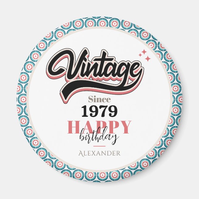 Vintage sedan - 1979 magnet (Framsidan)