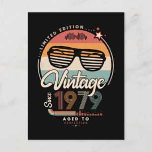 Vintage sedan 1979 vykort