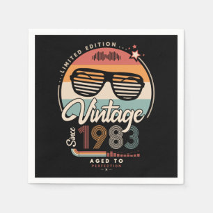 Vintage sedan 1983 pappersservett
