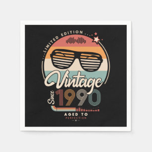 Vintage sedan 1990 pappersservett