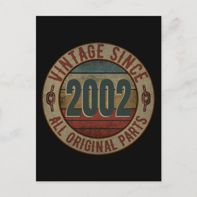VINTAGE SEDAN 2002 ALLA ORIGINALDELAR VYKORT (Framsida)