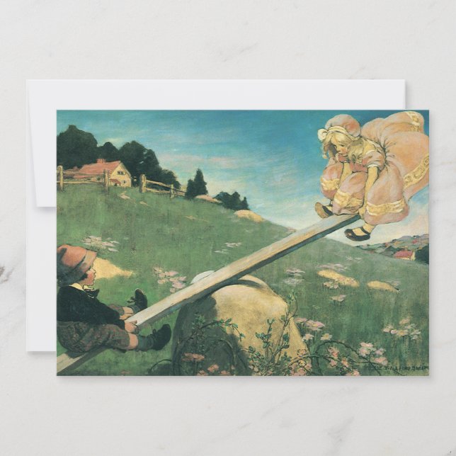 Vintage See Saw Margery Daw, Jessie Willcox Smith (Framsida)