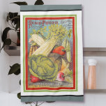 Vintage Seed Catalog Kitchen Towel Kökshandduk<br><div class="desc">Anpassa kökshandduken till trädgårdsköket med din egen text. Skrivs ut med en färgstark vintage av försättskatalogtäckningsbild och rum för ditt namn eller annan textfras i stiliserad typografi. Se många andra samordningsobjekt i den här samlingen.</div>