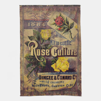 Vintage Seed Catalog Tea Towel Kökshandduk