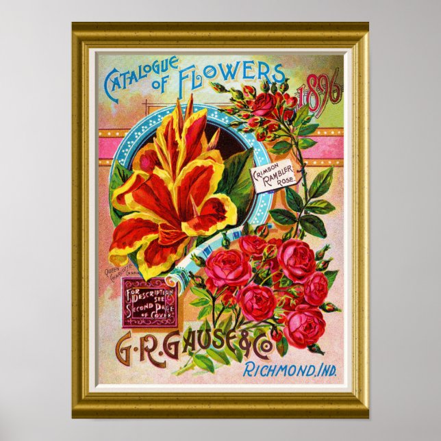 Vintage Seed-katalog Poster (Framsidan)