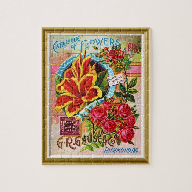Vintage Seed-katalog Pussel (Vertikal)