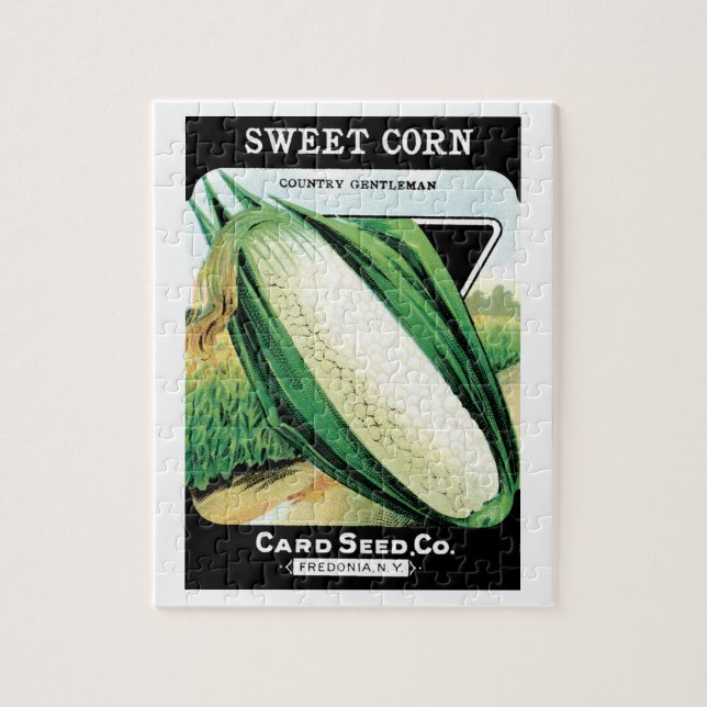 Vintage Seed Packet Art, Sweet White Maj Pussel (Vertikal)