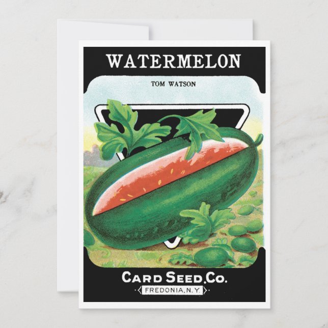 Vintage Seed Packet Art, Watermelons Fruit (Framsida)