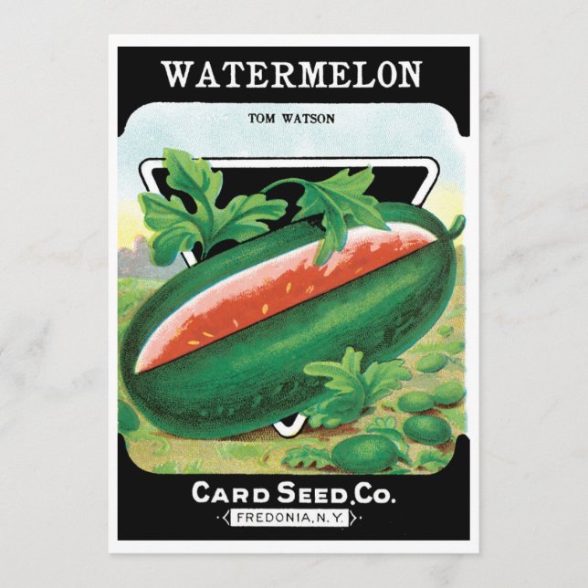 Vintage Seed Packet Art, Watermelons Fruit (Framsida)