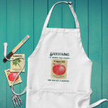 Vintage Seed Packet Garden Slogan Long Apron Förkläde<br><div class="desc">Anpassa den här trädgården till din egen text. Med färgbilder av en vintage vegetabiliskt utsädespaket och humoristisk text citerar " är billigare än terapi - och du får tomater". Se andra samordningsobjekt i den här samlingen.</div>