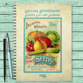 Vintage Seed Packet Personlig Garden Anteckningsbok