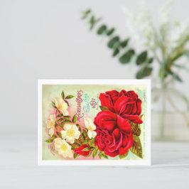 Vintage Seed Packet Postcard. Vykort