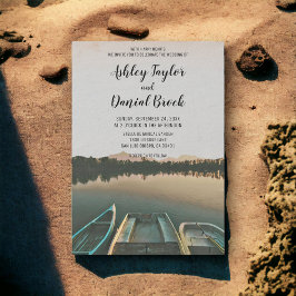 Vintage segelbåtar sjölandskap destination bröllop inbjudningar