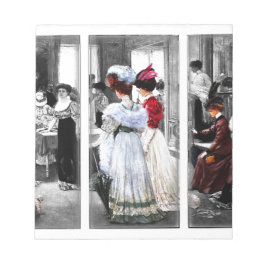 vintage segrare dam anteckningsblock