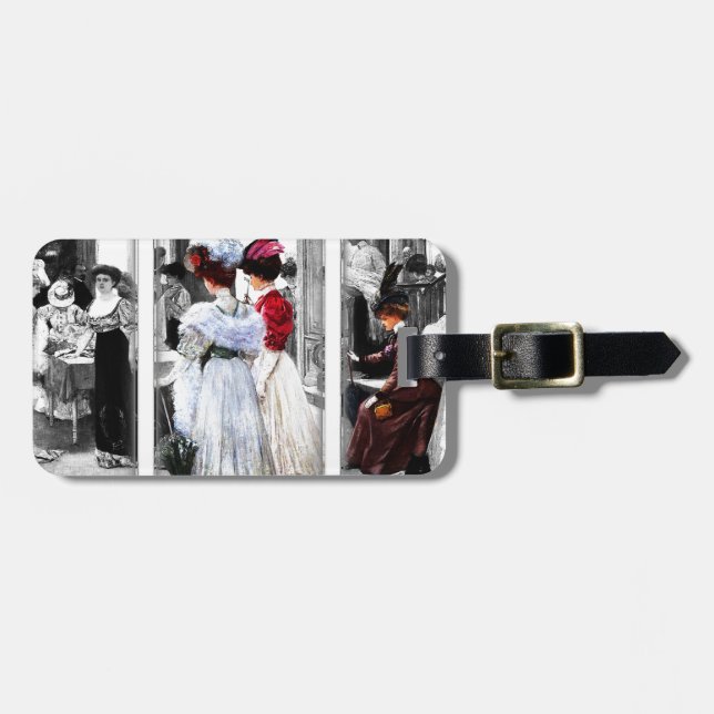 vintage segrare dam bagagebricka (Horisontell Framsida)