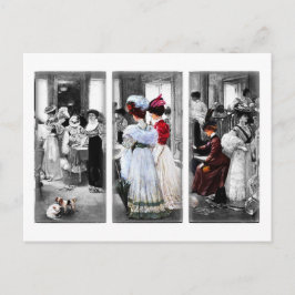 vintage segrare dam vykort