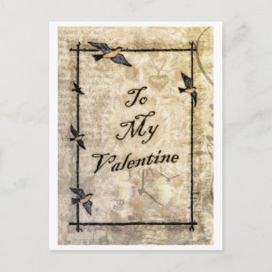 vintage segrare stil Valentine-vykort Helg Vykort