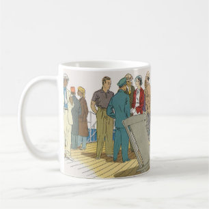 Vintage Semester, Passagerare på Kryssningsfartyg Kaffemugg