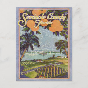 Vintage Seminole County Florida Vykort