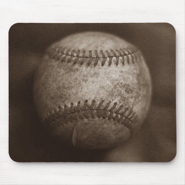 Vintage Sepia Baseball Musmatta (Framsidan)