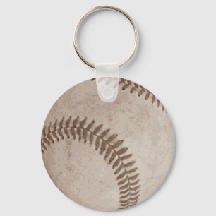 Vintage Sepia Baseball Nyckelring