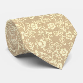 Vintage Sepia Blommigt | Golden Retro Gult Guld Slips