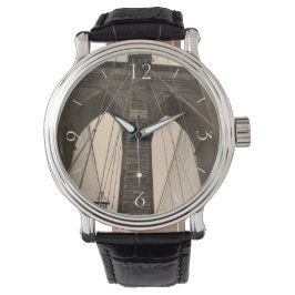 Vintage Sepia Brooklyn Bridge Armbandsur