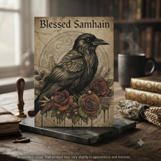 Vintage Sepia Dyster Korp Samhain Kort