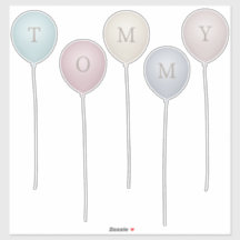 Vintage Sepia Pinks & Grays Anpassningsbar Balloon