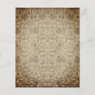 Vintage Sepia Scrapbook Papper Ark