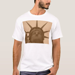 Vintage Sepia Tone-Frihetsgudinnan Tee