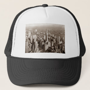 Vintage Sepia Tone New York Keps