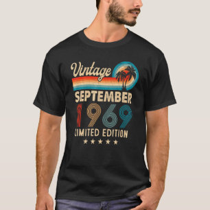 Vintage september 1969 53:e födelsedagen t shirt