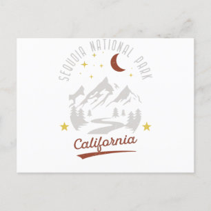 Vintage Sequoia nationalpark Kalifornien Vykort