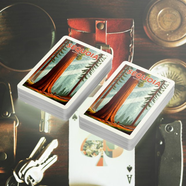 Vintage Sequoias nationalpark Casinokort (Skapare uppladdad)