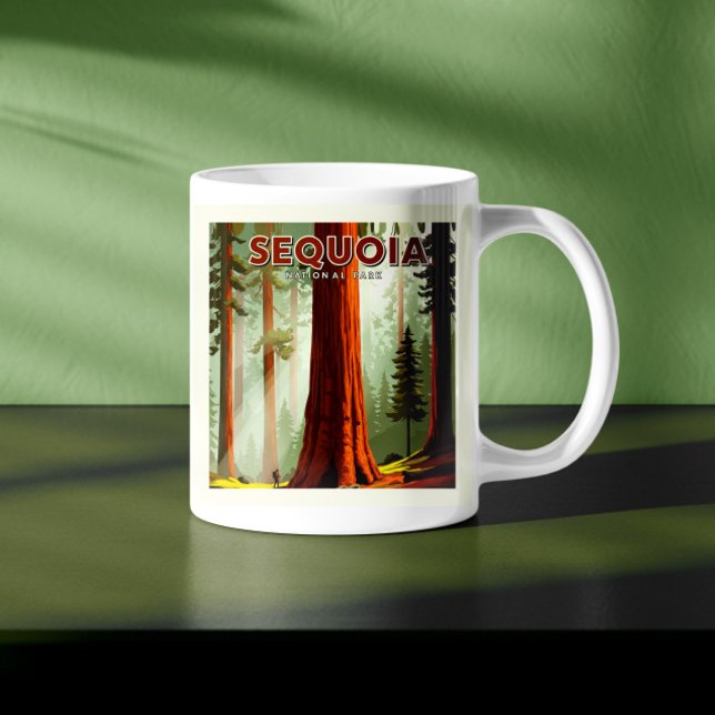 Vintage Sequoias nationalpark Kaffemugg (Skapare uppladdad)