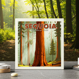 Vintage Sequoias nationalpark Kakelplatta