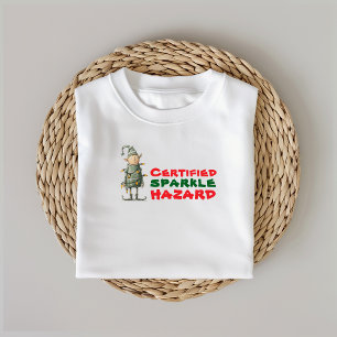 Vintage seriefigur tomte intrasslad i ljus ironisk t shirt