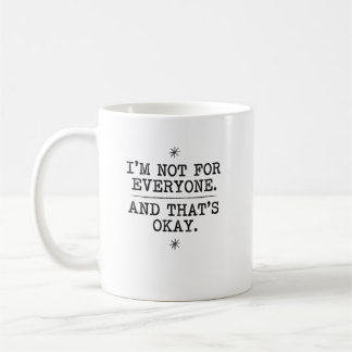 Vintage Serif Individualitetsförklaring Grafik Kaffemugg