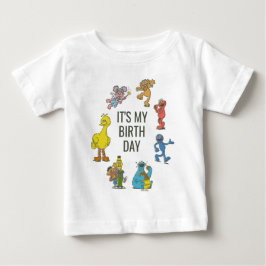 Vintage Sesame Street Characters Birthday Baby T-S T Shirt